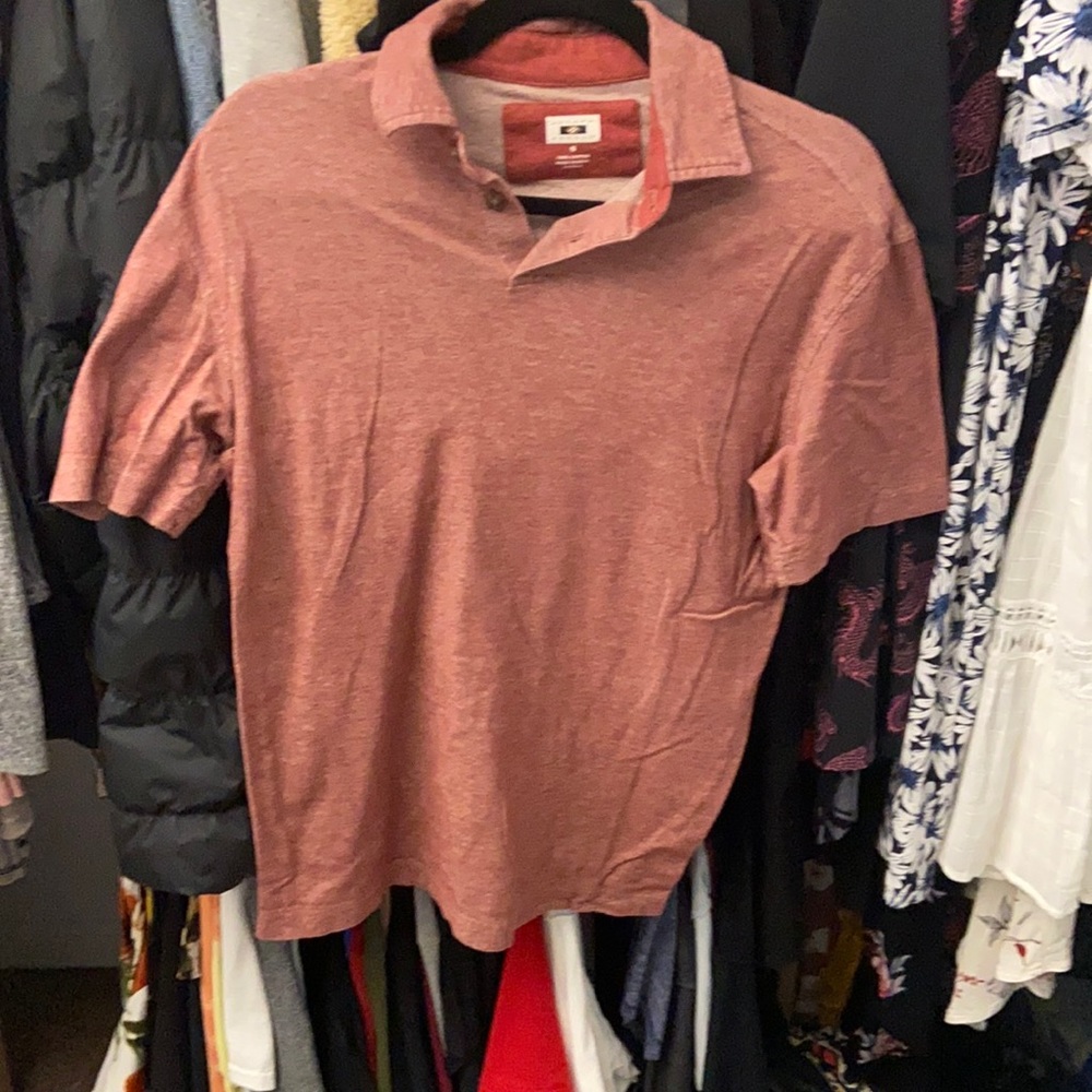 Red men’s polo